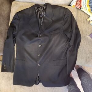 Massimo Elegant Black Men's Suit Jacket